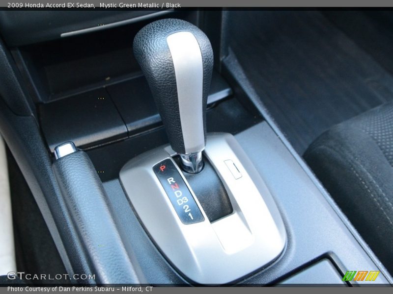 Mystic Green Metallic / Black 2009 Honda Accord EX Sedan