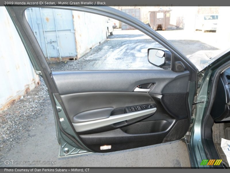 Mystic Green Metallic / Black 2009 Honda Accord EX Sedan