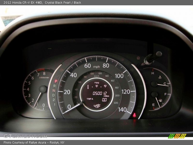 Crystal Black Pearl / Black 2012 Honda CR-V EX 4WD