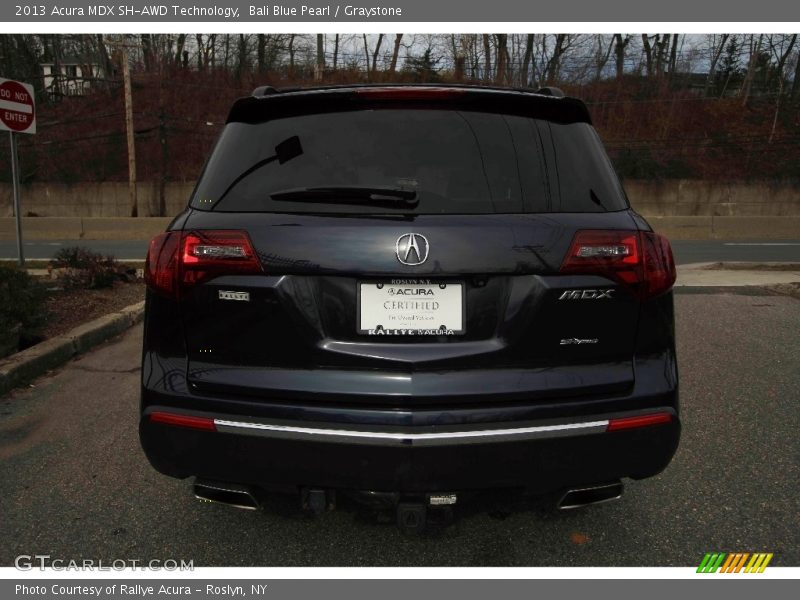 Bali Blue Pearl / Graystone 2013 Acura MDX SH-AWD Technology