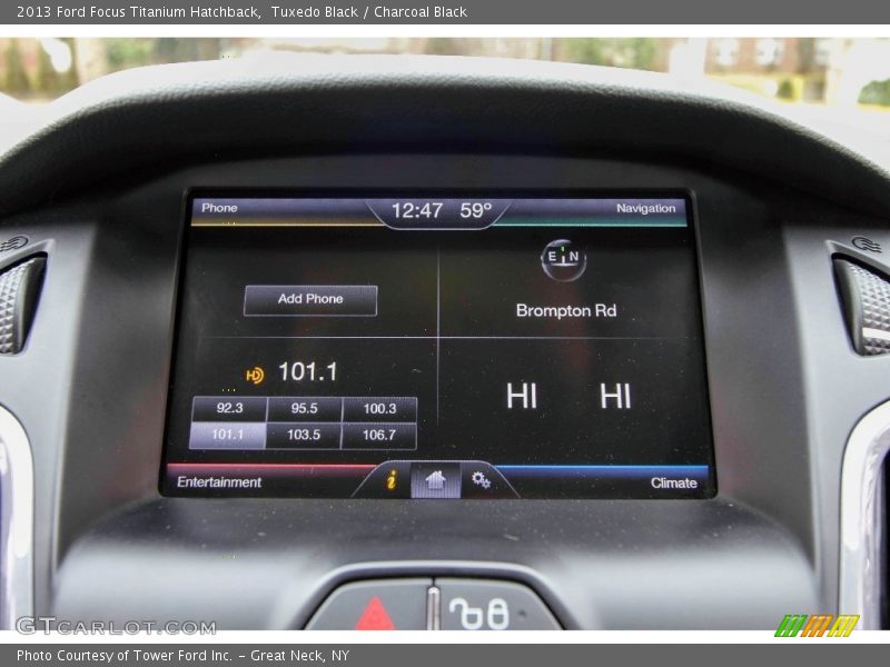 Tuxedo Black / Charcoal Black 2013 Ford Focus Titanium Hatchback