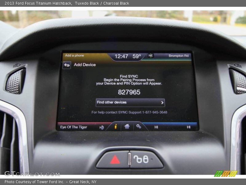 Tuxedo Black / Charcoal Black 2013 Ford Focus Titanium Hatchback