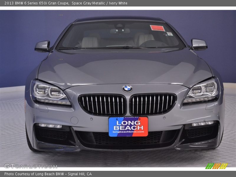 Space Gray Metallic / Ivory White 2013 BMW 6 Series 650i Gran Coupe