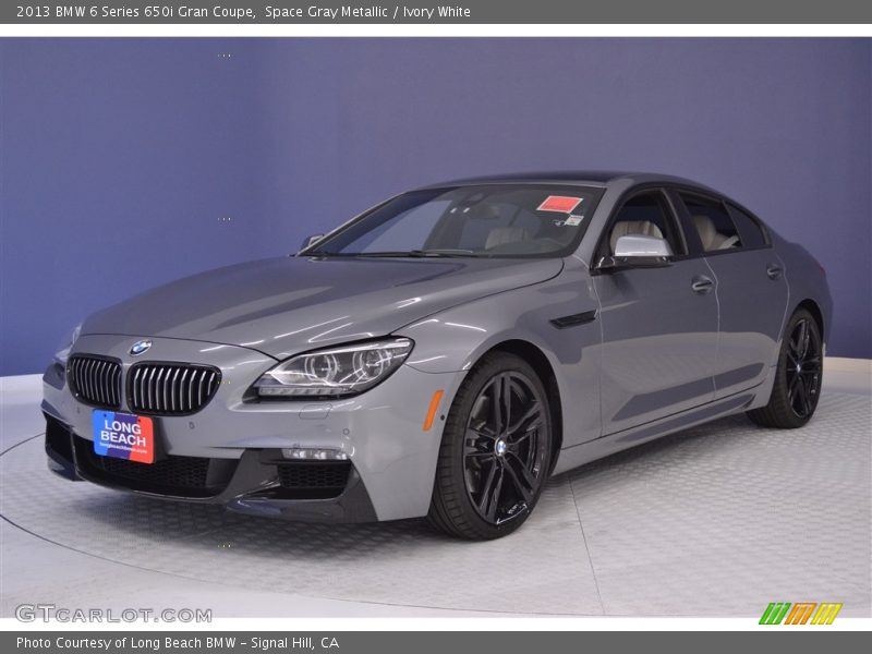 Space Gray Metallic / Ivory White 2013 BMW 6 Series 650i Gran Coupe