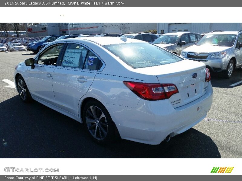 Crystal White Pearl / Warm Ivory 2016 Subaru Legacy 3.6R Limited