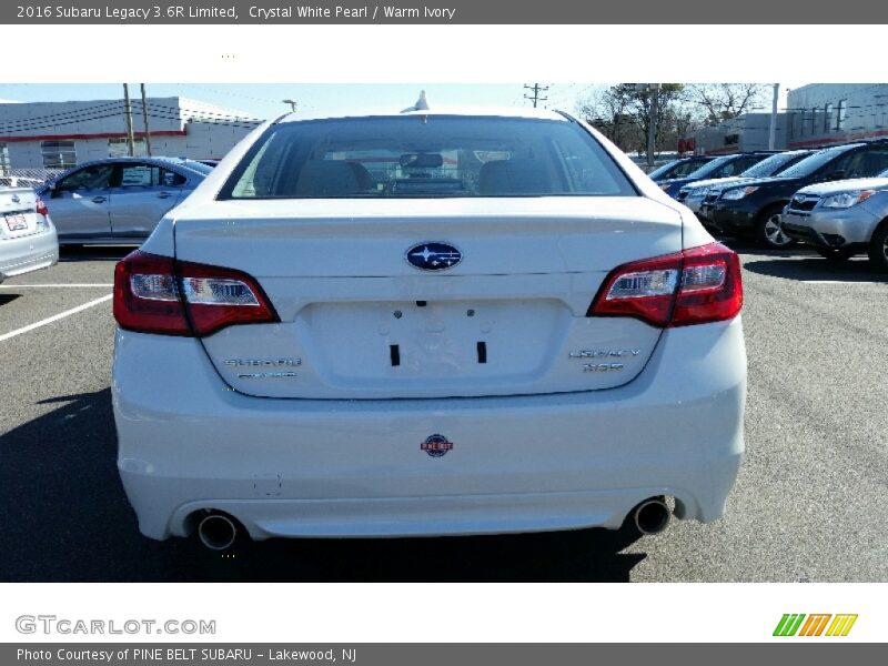 Crystal White Pearl / Warm Ivory 2016 Subaru Legacy 3.6R Limited