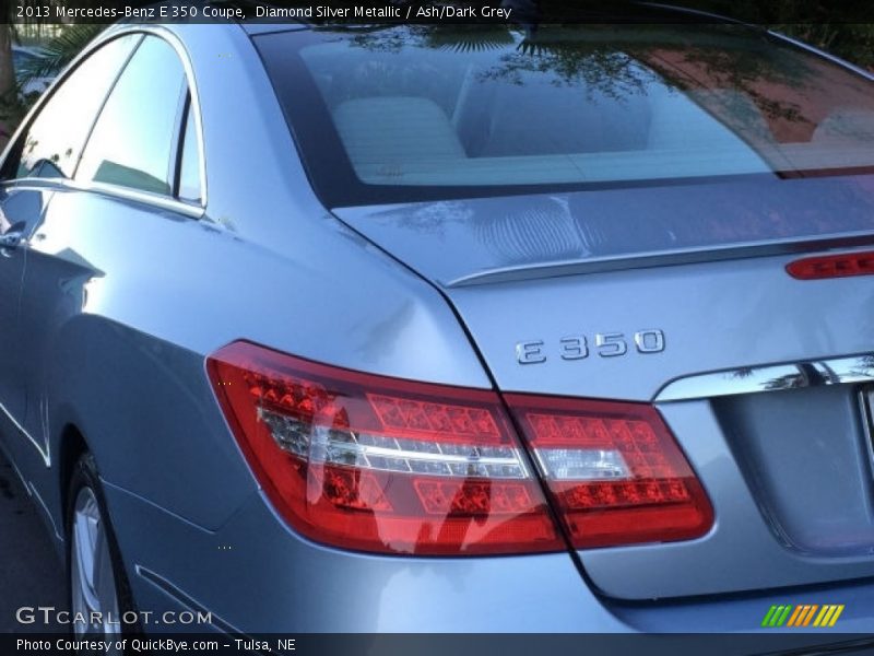 Diamond Silver Metallic / Ash/Dark Grey 2013 Mercedes-Benz E 350 Coupe