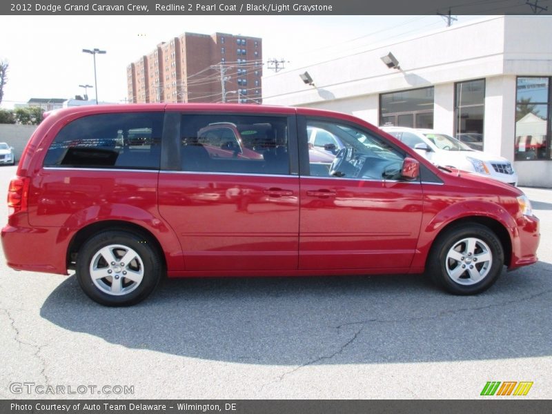 Redline 2 Pearl Coat / Black/Light Graystone 2012 Dodge Grand Caravan Crew