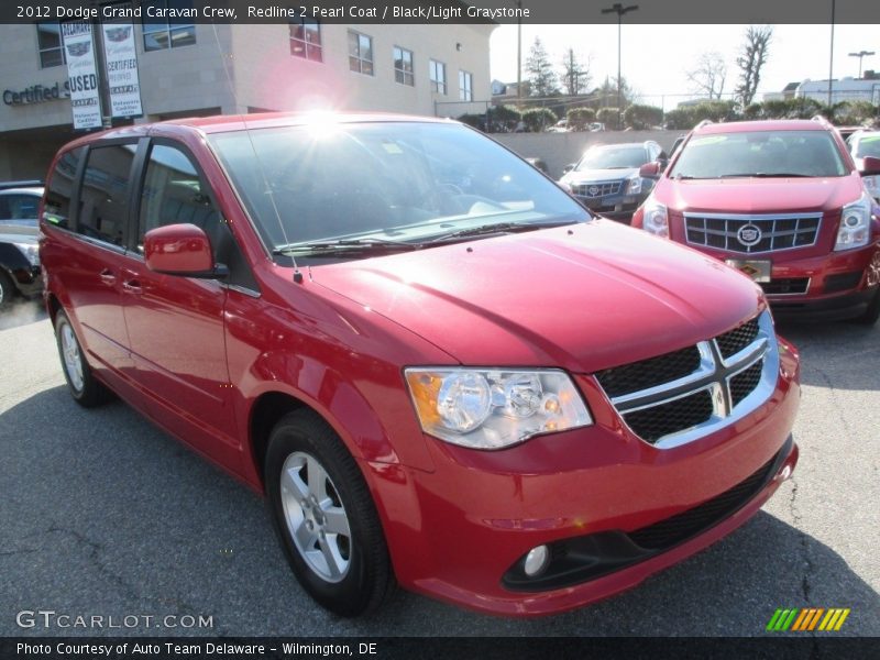 Redline 2 Pearl Coat / Black/Light Graystone 2012 Dodge Grand Caravan Crew