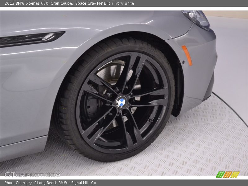 Space Gray Metallic / Ivory White 2013 BMW 6 Series 650i Gran Coupe