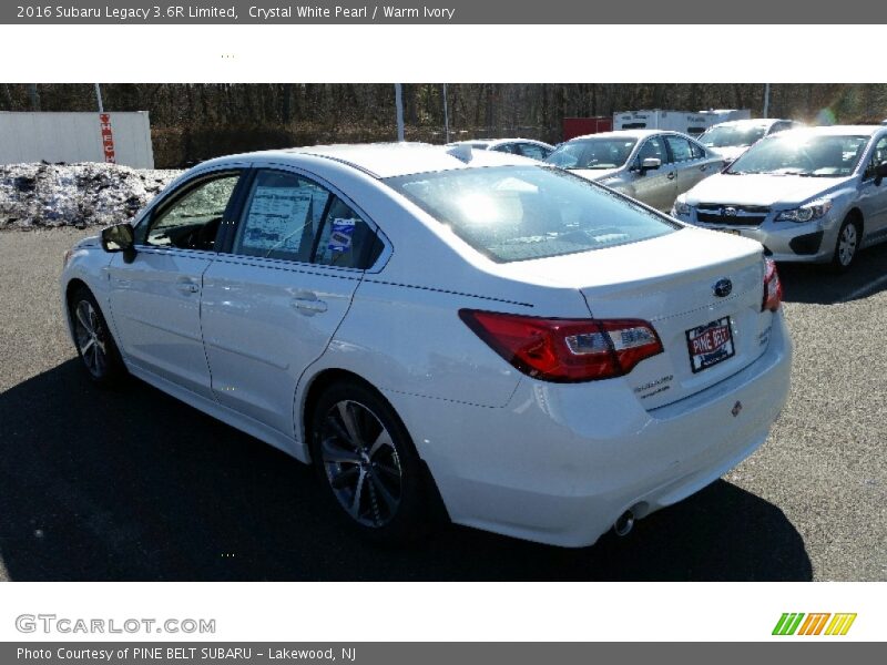 Crystal White Pearl / Warm Ivory 2016 Subaru Legacy 3.6R Limited