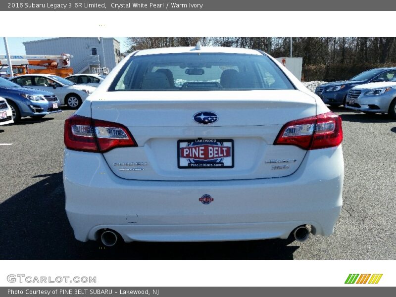Crystal White Pearl / Warm Ivory 2016 Subaru Legacy 3.6R Limited