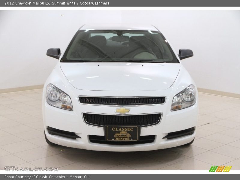 Summit White / Cocoa/Cashmere 2012 Chevrolet Malibu LS