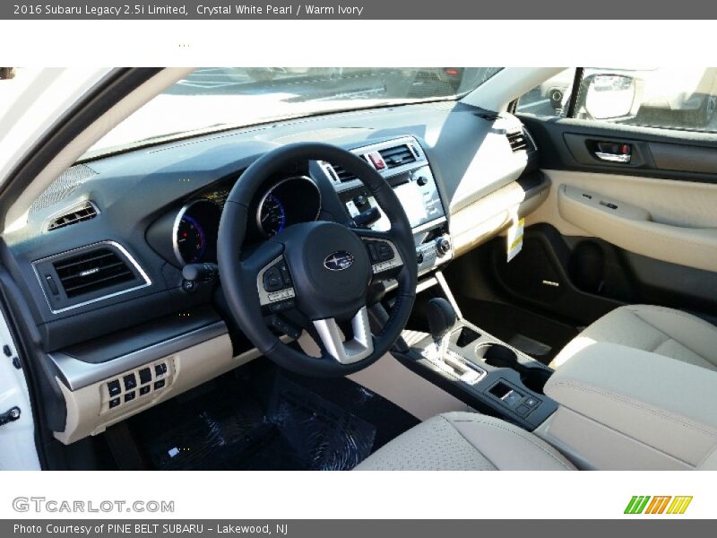 Crystal White Pearl / Warm Ivory 2016 Subaru Legacy 2.5i Limited