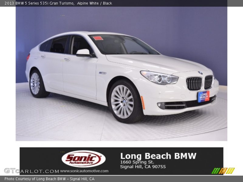 Alpine White / Black 2013 BMW 5 Series 535i Gran Turismo