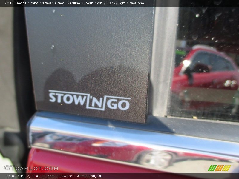 Redline 2 Pearl Coat / Black/Light Graystone 2012 Dodge Grand Caravan Crew