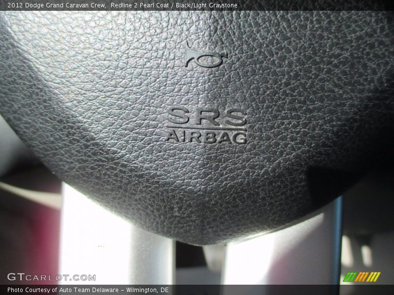 Redline 2 Pearl Coat / Black/Light Graystone 2012 Dodge Grand Caravan Crew