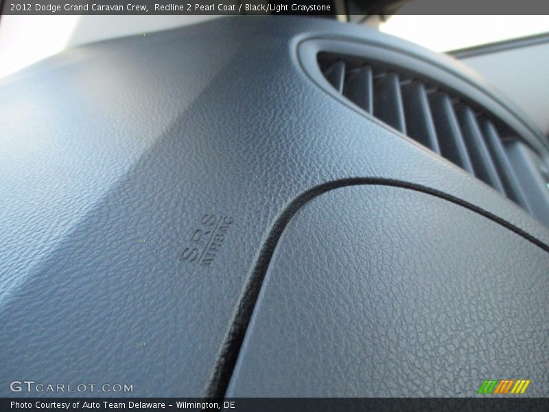 Redline 2 Pearl Coat / Black/Light Graystone 2012 Dodge Grand Caravan Crew