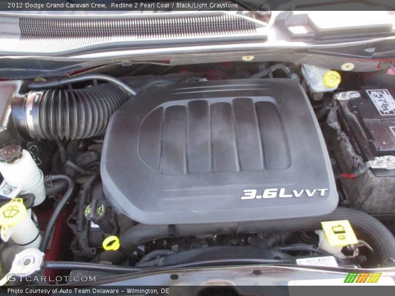 Redline 2 Pearl Coat / Black/Light Graystone 2012 Dodge Grand Caravan Crew