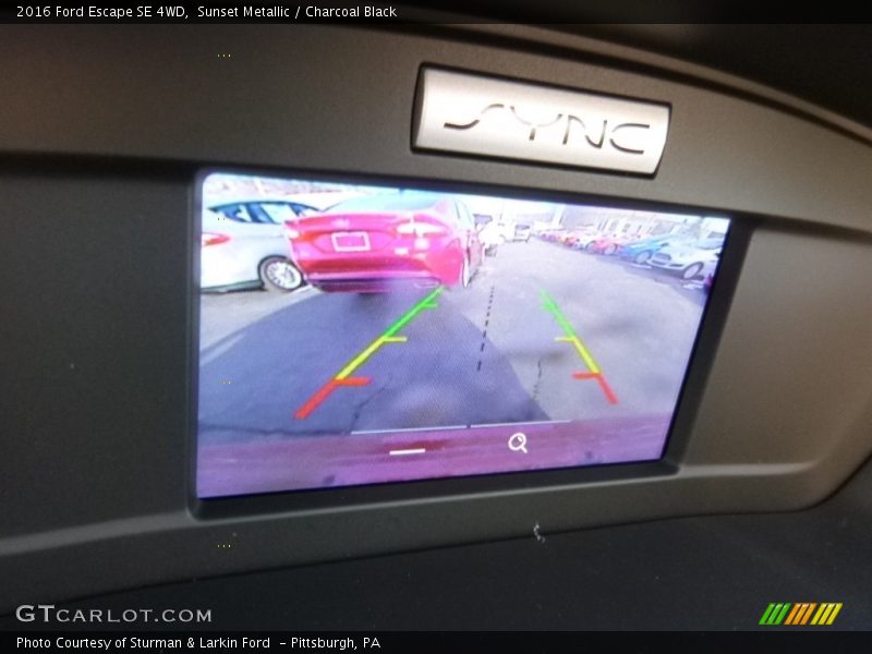 Sunset Metallic / Charcoal Black 2016 Ford Escape SE 4WD