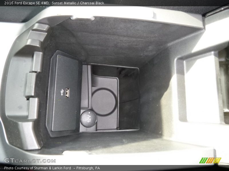 Sunset Metallic / Charcoal Black 2016 Ford Escape SE 4WD