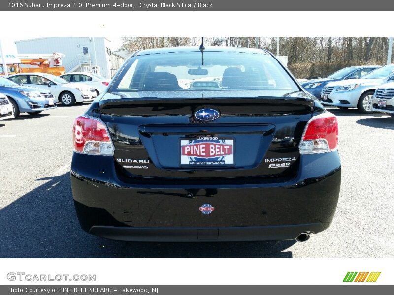 Crystal Black Silica / Black 2016 Subaru Impreza 2.0i Premium 4-door