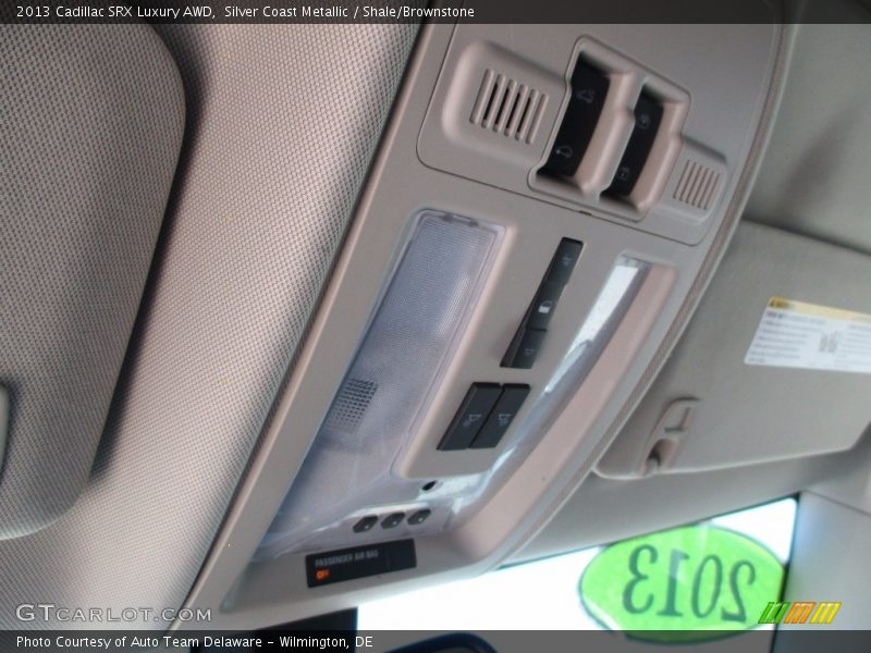 Silver Coast Metallic / Shale/Brownstone 2013 Cadillac SRX Luxury AWD