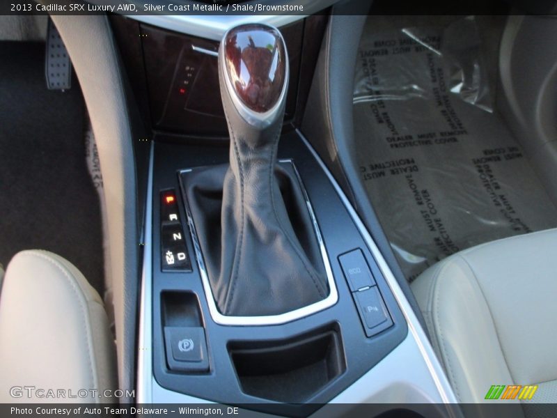 Silver Coast Metallic / Shale/Brownstone 2013 Cadillac SRX Luxury AWD