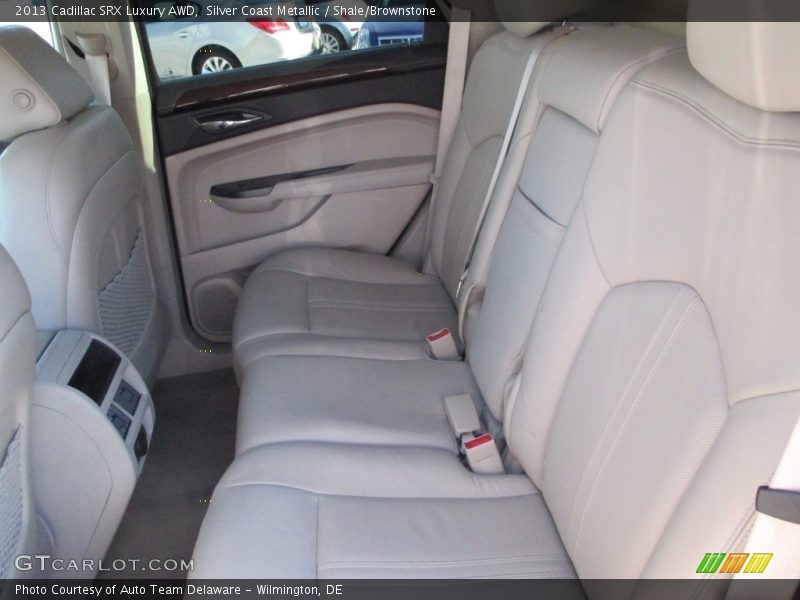 Silver Coast Metallic / Shale/Brownstone 2013 Cadillac SRX Luxury AWD