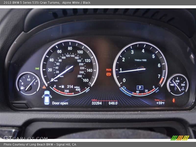 Alpine White / Black 2013 BMW 5 Series 535i Gran Turismo