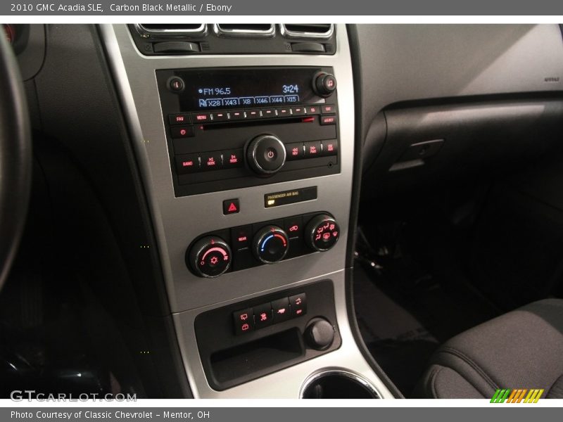 Carbon Black Metallic / Ebony 2010 GMC Acadia SLE