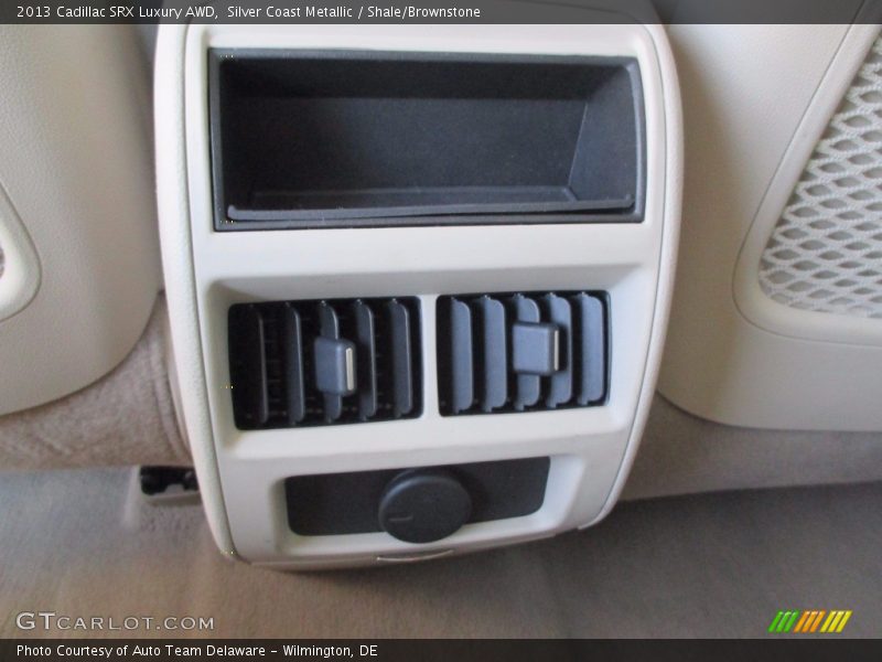 Silver Coast Metallic / Shale/Brownstone 2013 Cadillac SRX Luxury AWD