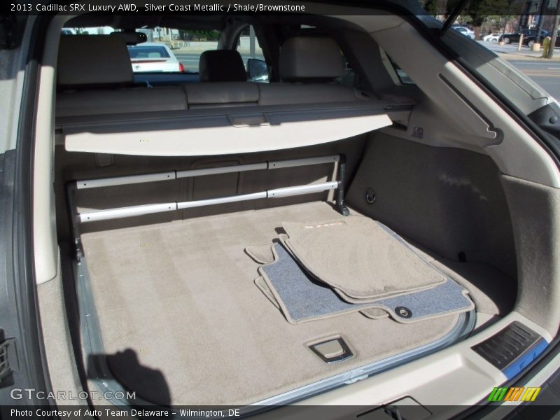 Silver Coast Metallic / Shale/Brownstone 2013 Cadillac SRX Luxury AWD