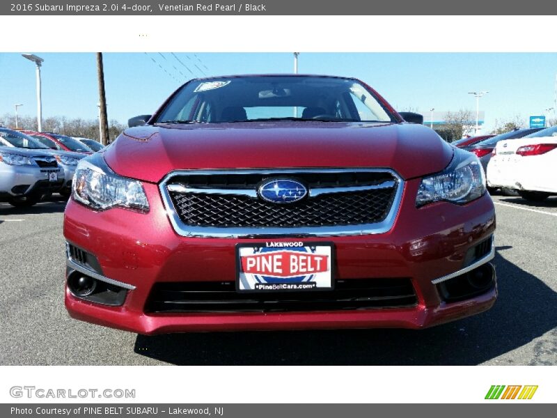Venetian Red Pearl / Black 2016 Subaru Impreza 2.0i 4-door