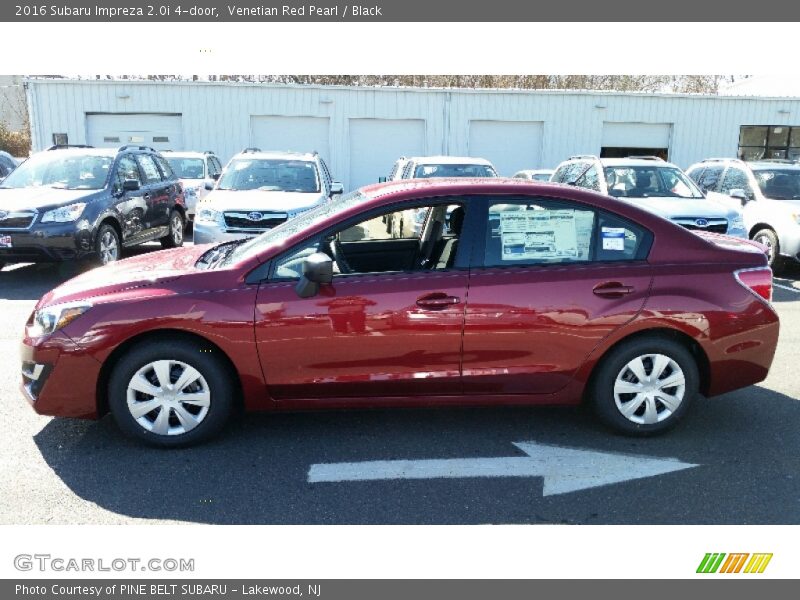 Venetian Red Pearl / Black 2016 Subaru Impreza 2.0i 4-door