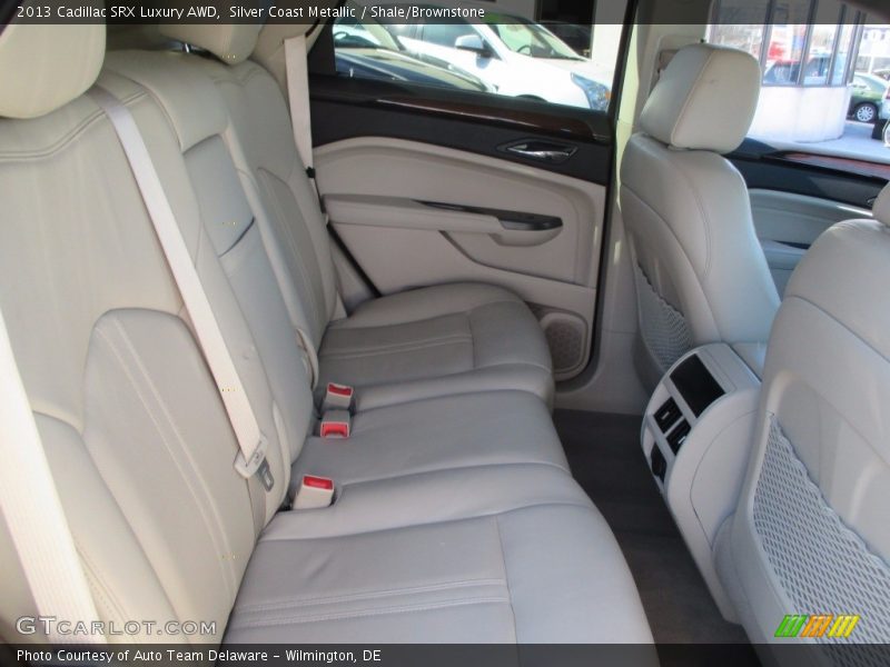 Silver Coast Metallic / Shale/Brownstone 2013 Cadillac SRX Luxury AWD