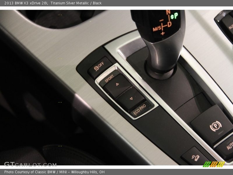 Titanium Silver Metallic / Black 2013 BMW X3 xDrive 28i