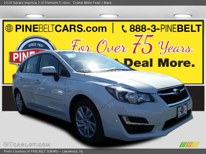 Crystal White Pearl / Black 2016 Subaru Impreza 2.0i Premium 5-door