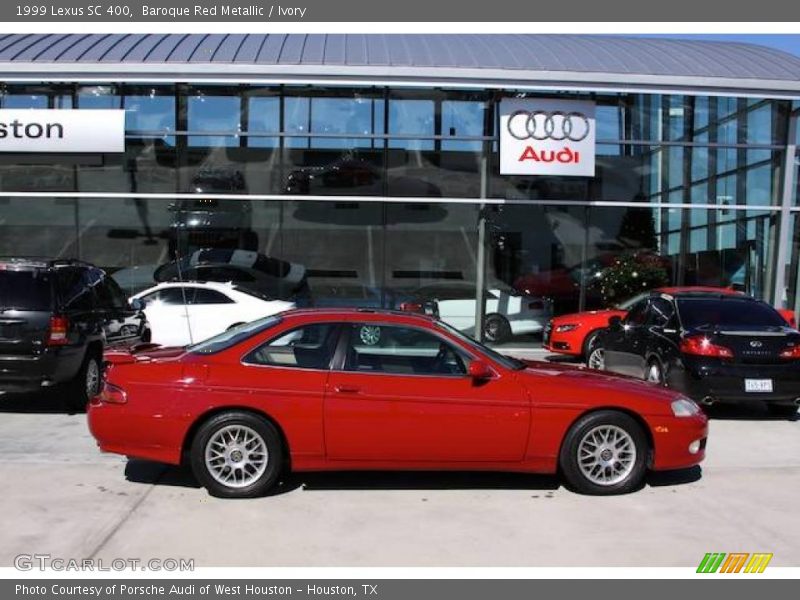 Baroque Red Metallic / Ivory 1999 Lexus SC 400