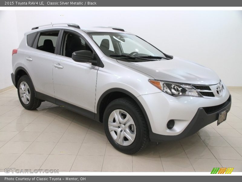 Classic Silver Metallic / Black 2015 Toyota RAV4 LE
