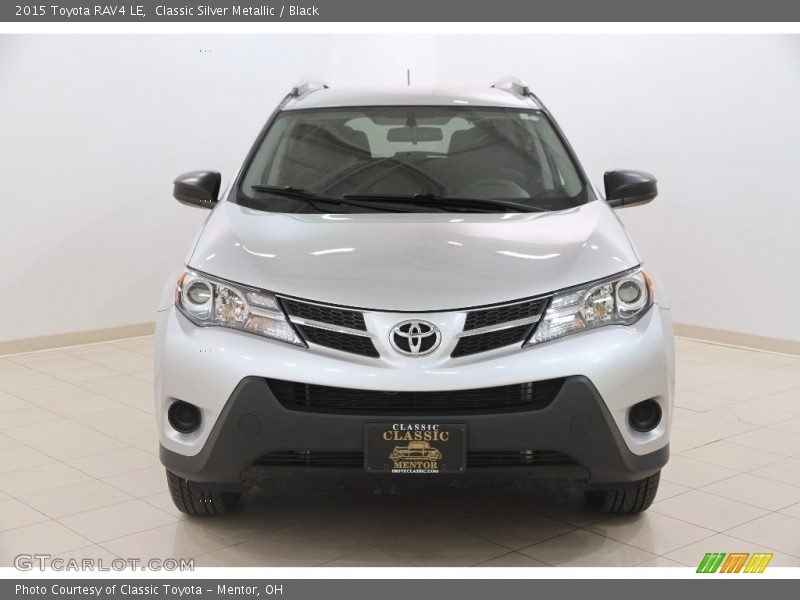 Classic Silver Metallic / Black 2015 Toyota RAV4 LE
