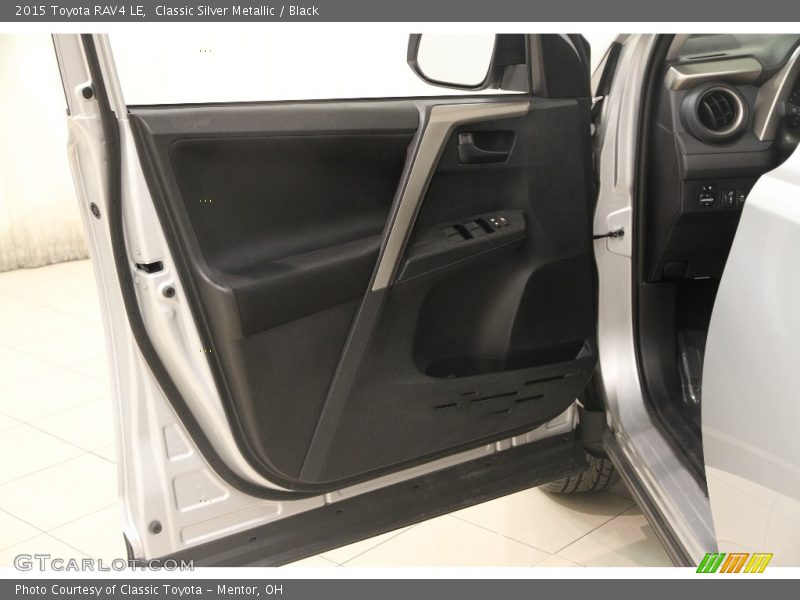 Classic Silver Metallic / Black 2015 Toyota RAV4 LE