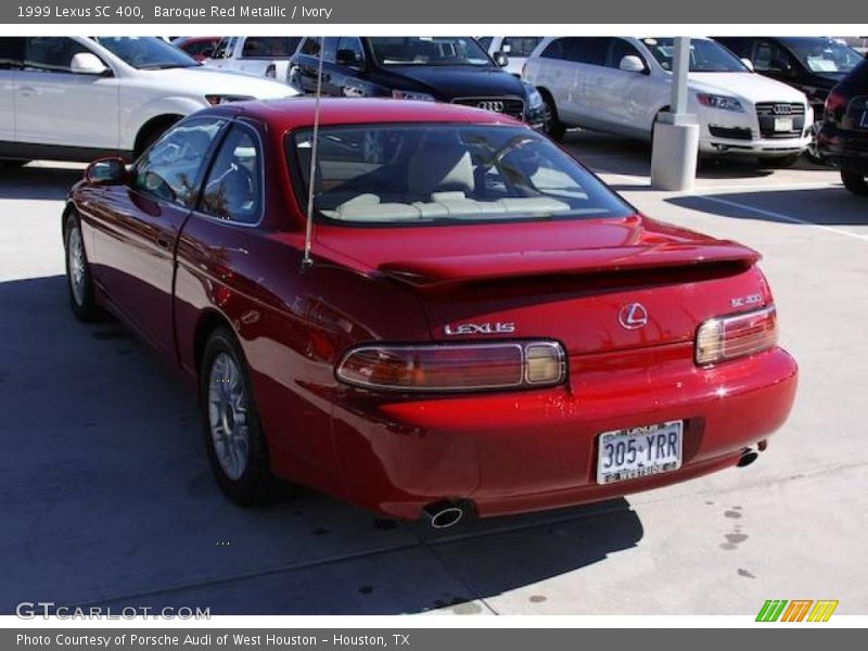 Baroque Red Metallic / Ivory 1999 Lexus SC 400