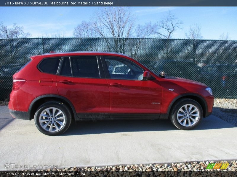 Melbourne Red Metallic / Sand Beige 2016 BMW X3 xDrive28i