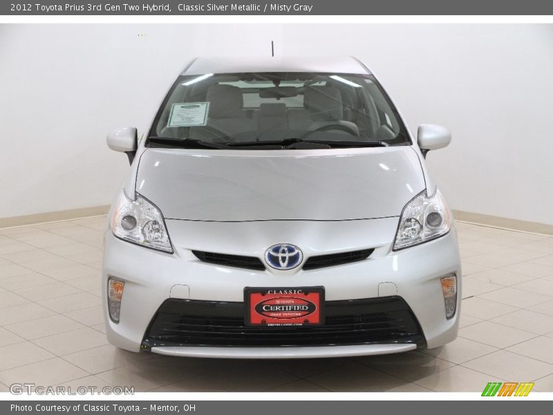 Classic Silver Metallic / Misty Gray 2012 Toyota Prius 3rd Gen Two Hybrid
