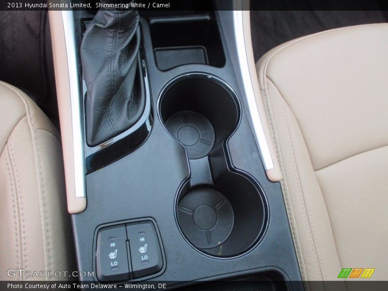 Shimmering White / Camel 2013 Hyundai Sonata Limited