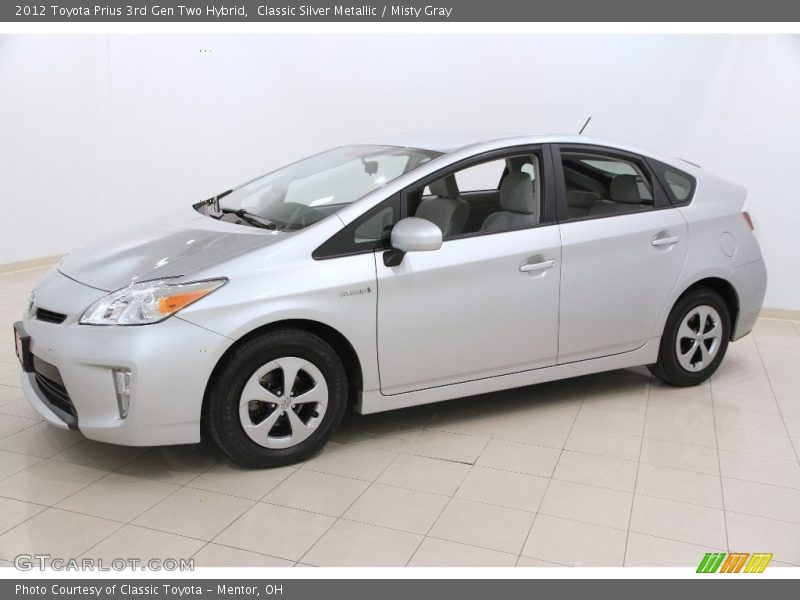 Classic Silver Metallic / Misty Gray 2012 Toyota Prius 3rd Gen Two Hybrid