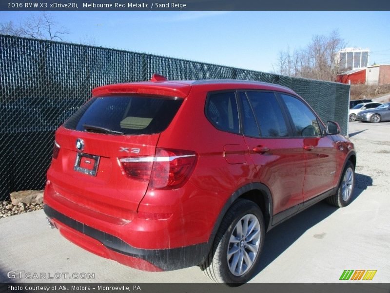 Melbourne Red Metallic / Sand Beige 2016 BMW X3 xDrive28i