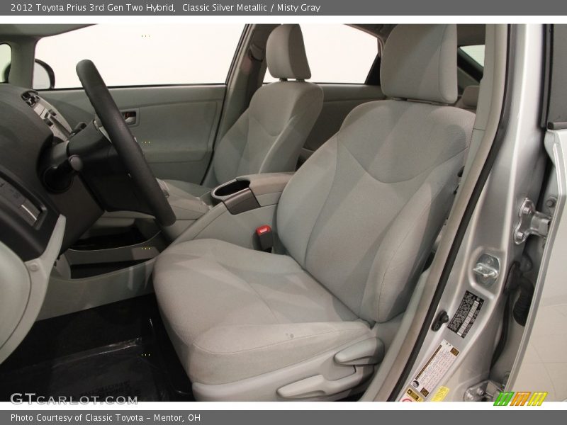 Classic Silver Metallic / Misty Gray 2012 Toyota Prius 3rd Gen Two Hybrid