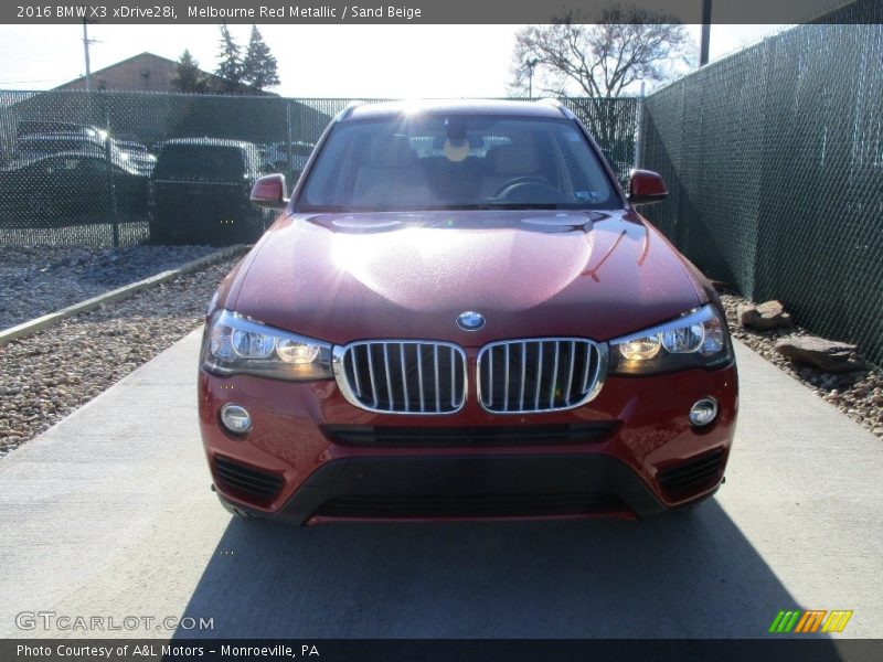 Melbourne Red Metallic / Sand Beige 2016 BMW X3 xDrive28i